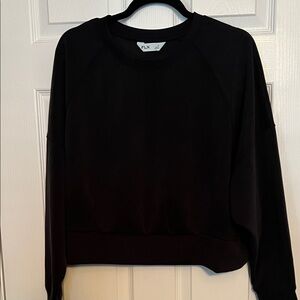FLX Black Crewneck cropped Sweatshirt